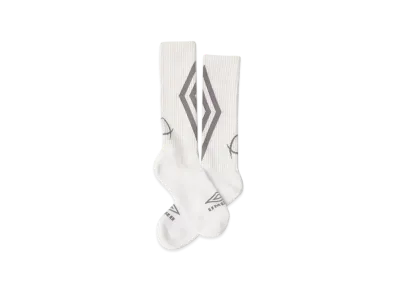 atmos x UMBRO Acquard Logo Socks "White"