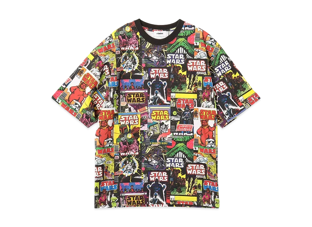 atmos x STAR WARS Comic Cover Pattern T-Shirt "Multi"