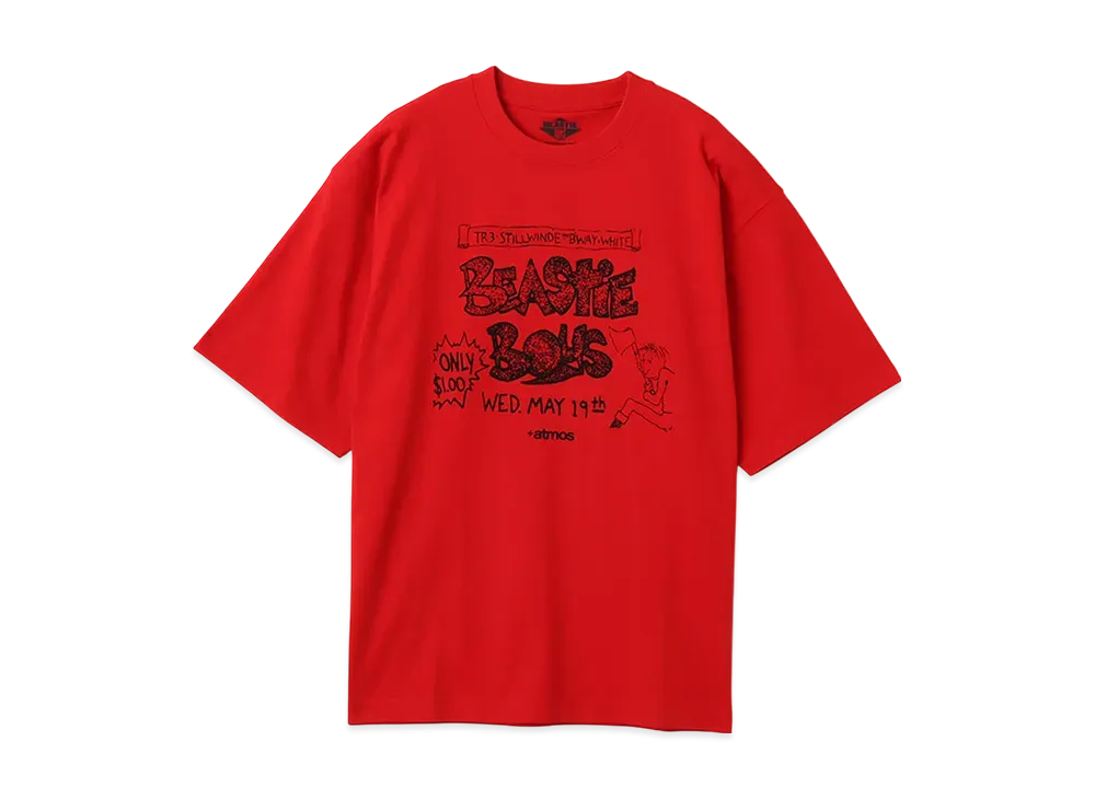 atmos x Beastie Boys Flyer T-Shirt "Red"