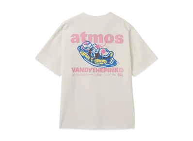 atmos x VANDY THE PINK Banana Split Eye Logo Tee "White"