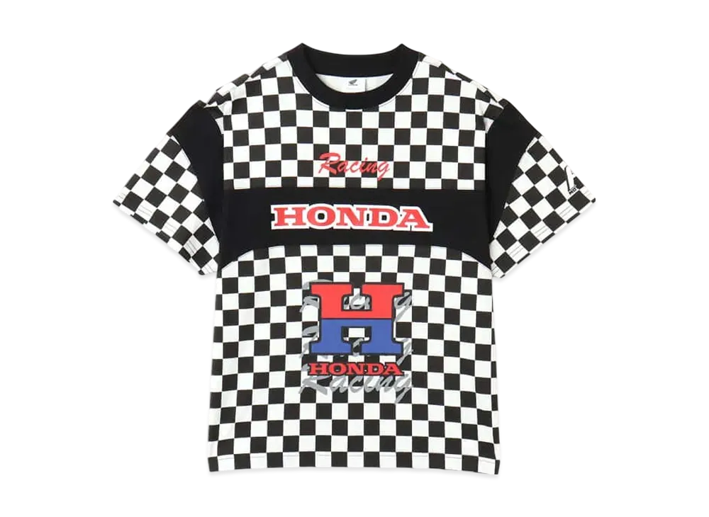 atmos pink x HONDA Racing Over T-shirt "Check"