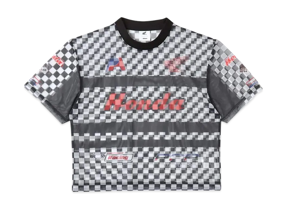 atmos pink x HONDA Racing See-through T-shirt "Check"
