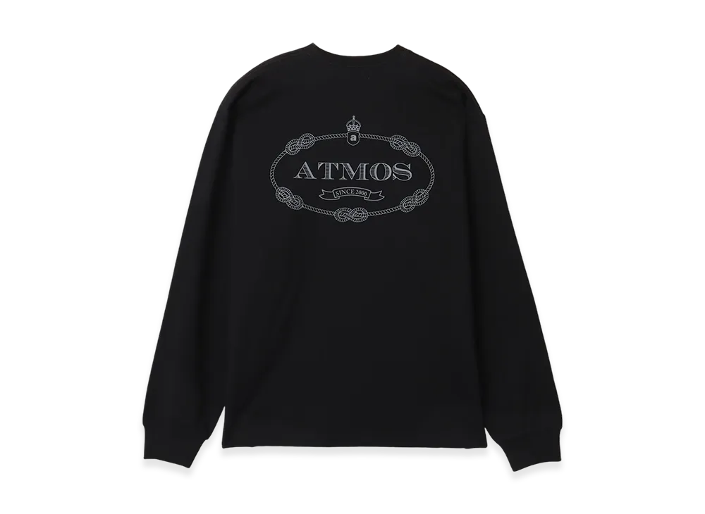 atmos Emblem Logo LS T-shirt "Black"