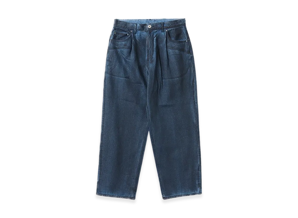 atmos Spray Print Baggy Denim Pants "Blue"