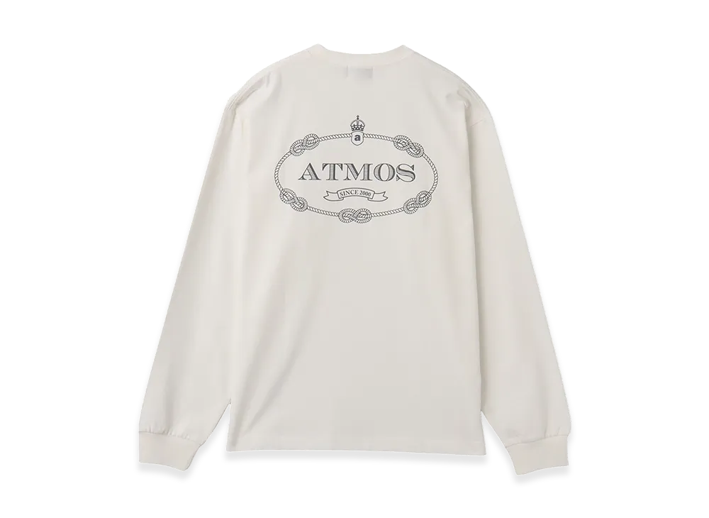 atmos Emblem Logo LS T-shirt "White"