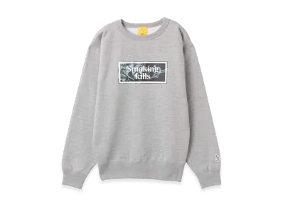 atmos x FR2 Smoking kills Sweat shirt "Gray"