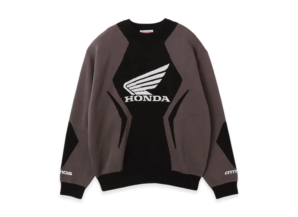 atmos x HONDA Jacquard Knit Sweater "Black"