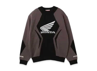 atmos x HONDA Jacquard Knit Sweater "Black"