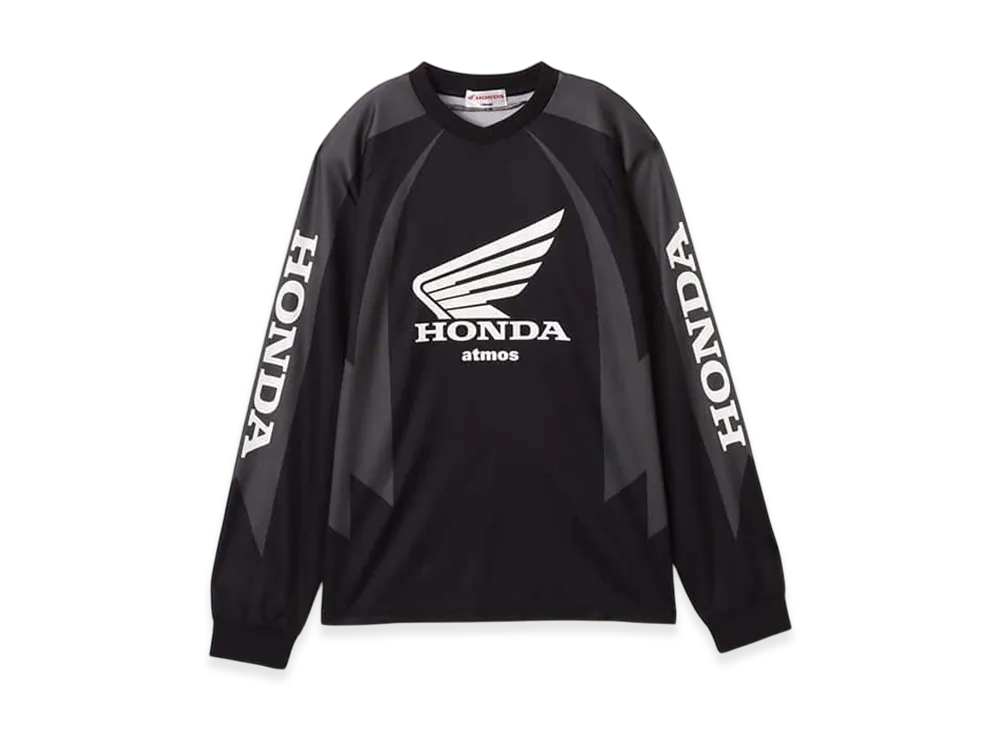 atmos x HONDA Active Jersey LS T-shirt "Black"