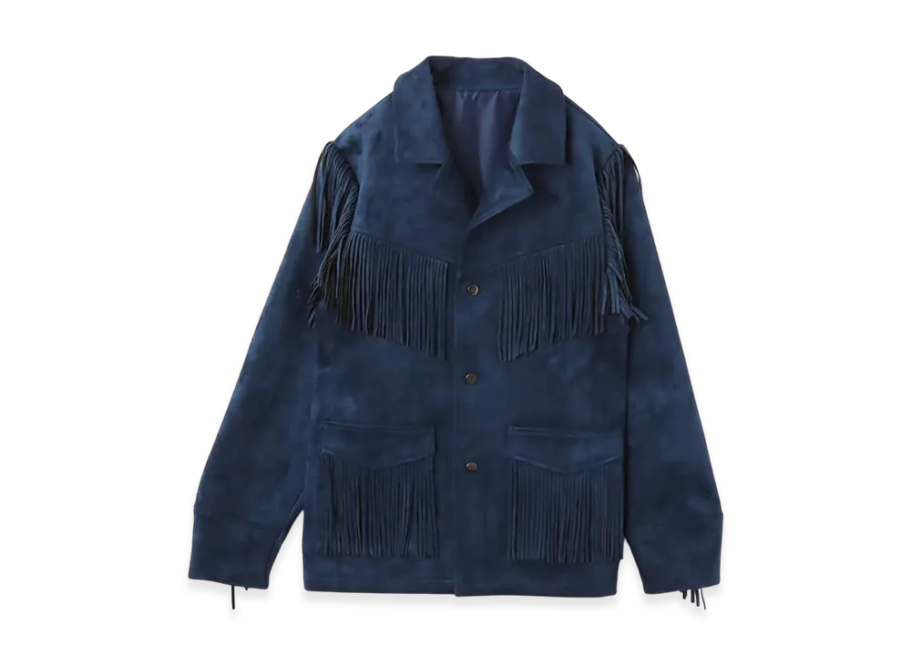 atmos pink x HONDA Faux Suede Jacket "Navy"