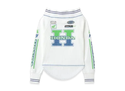 atmos pink x HONDA Off Shoulder Logo T-shirt "White"