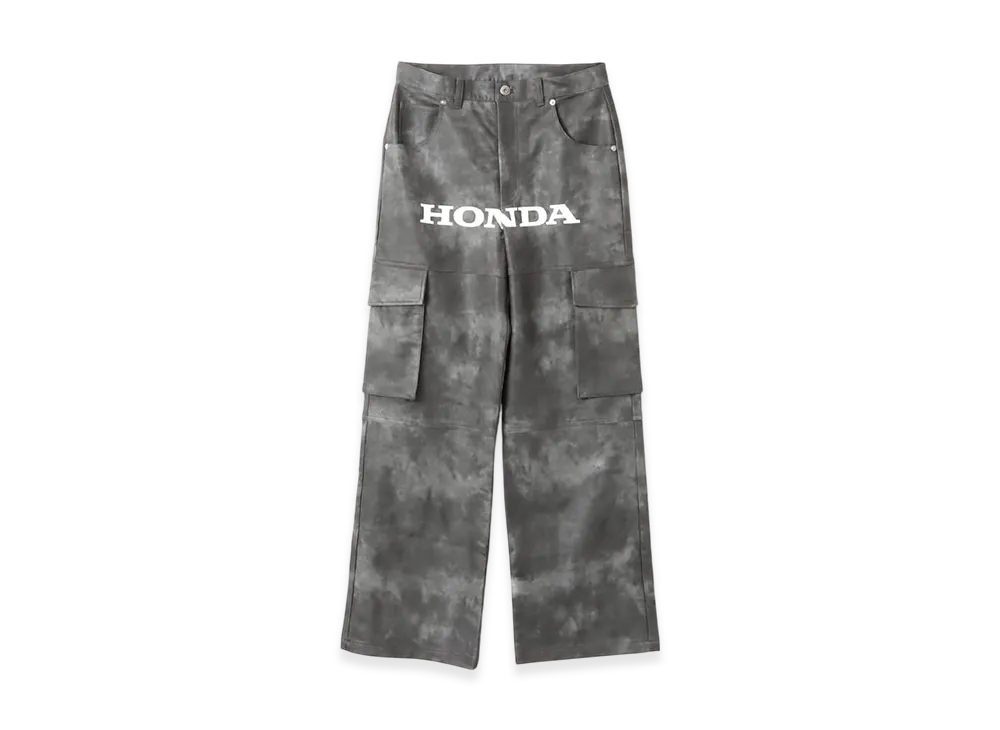 atmos pink x HONDA Faux Leather Pants "Black"