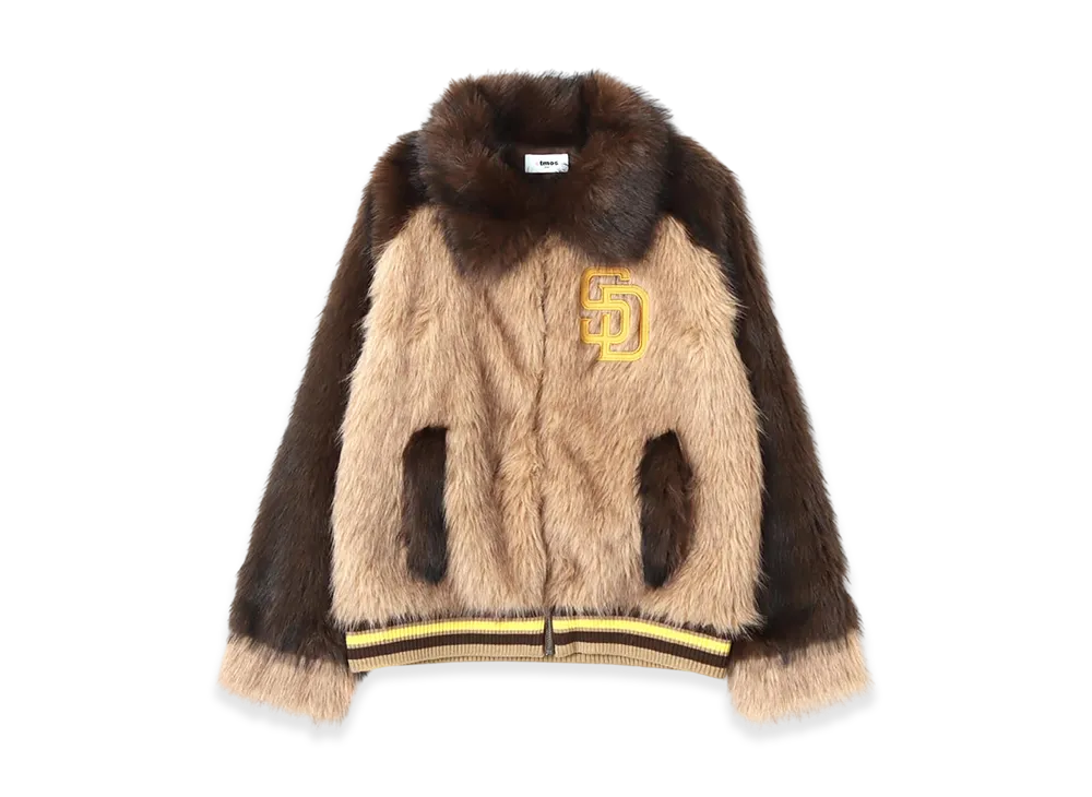 atmos x MLB Faux Far Blouson "Beige"