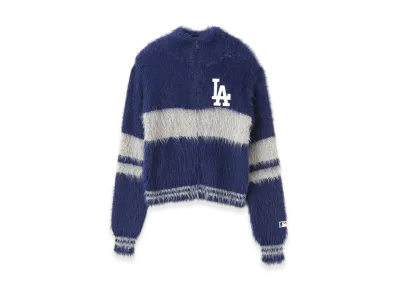 atmos x MLB Shaggy Knit Blouson "Navy"