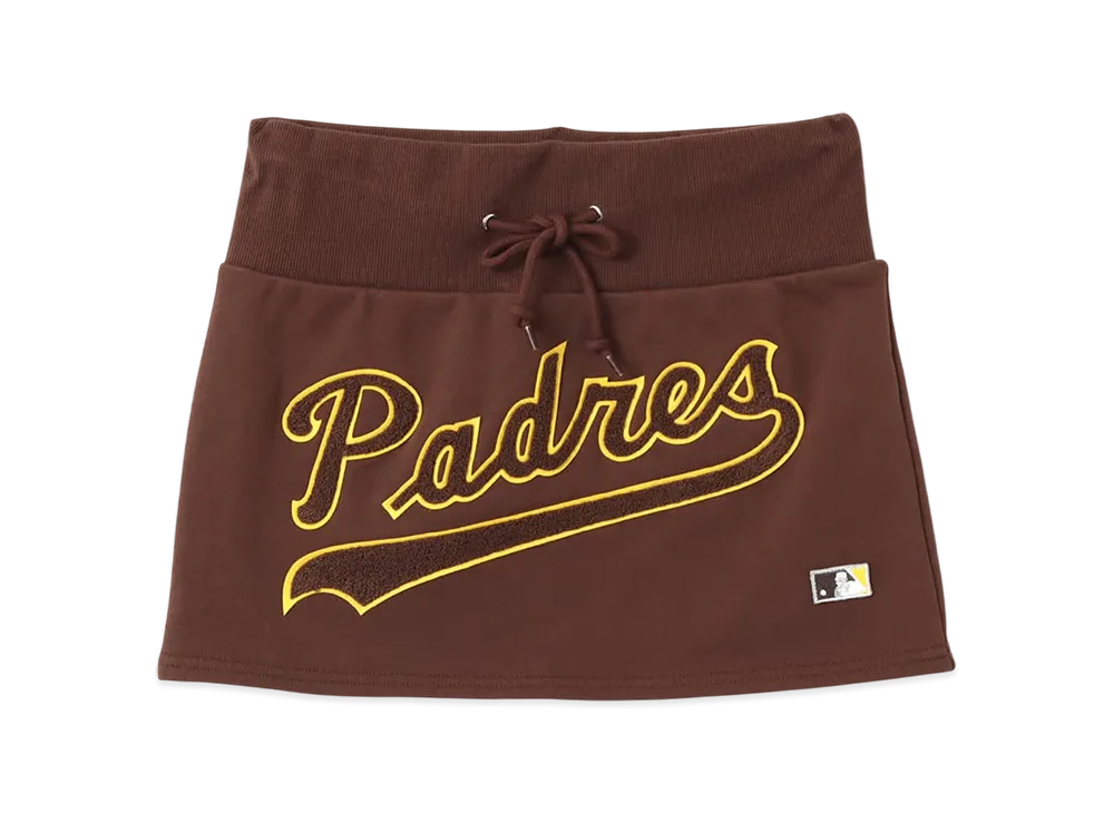 atmos x MLB Logo Sweat Skirt "Brown"