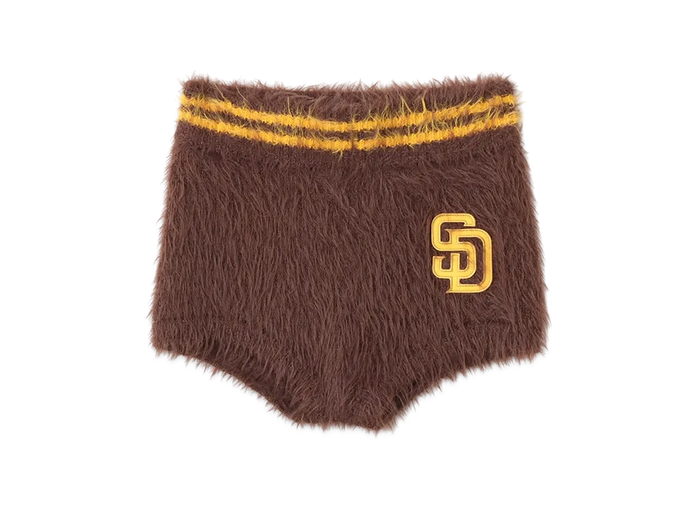 atmos x MLB Shaggy Knit Short Pants "Brown"