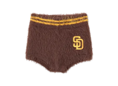 atmos x MLB Shaggy Knit Short Pants "Brown"