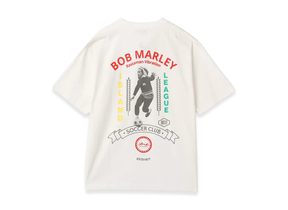 atmos x Bob Marley Foot Ball T-Shirt "White"