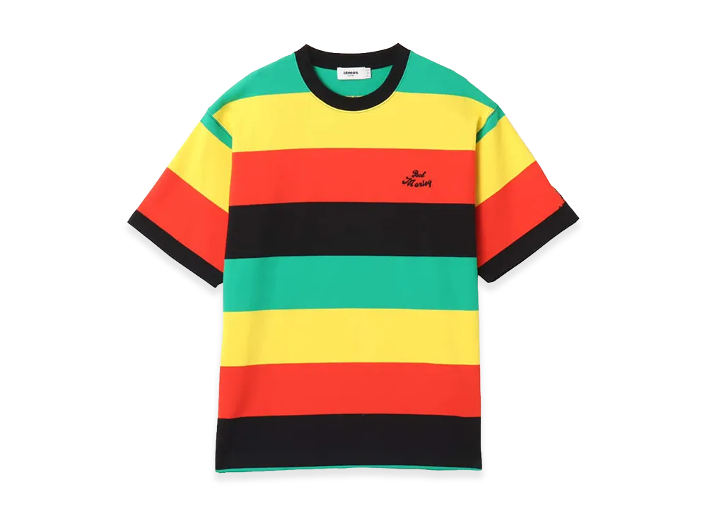 atmos x Bob Marley Rasta Colors Border T-Shirt "Multi"