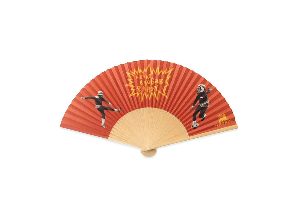atmos x Bob Marley Punky Reggae Party Folding Fan "Red"