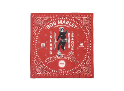 atmos x Bob Marley Foot Ball Bandana "Red"