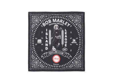 atmos x Bob Marley Foot Ball Bandana "Black"