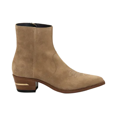 AMIRI Suede Ryder Boot "Cognac"