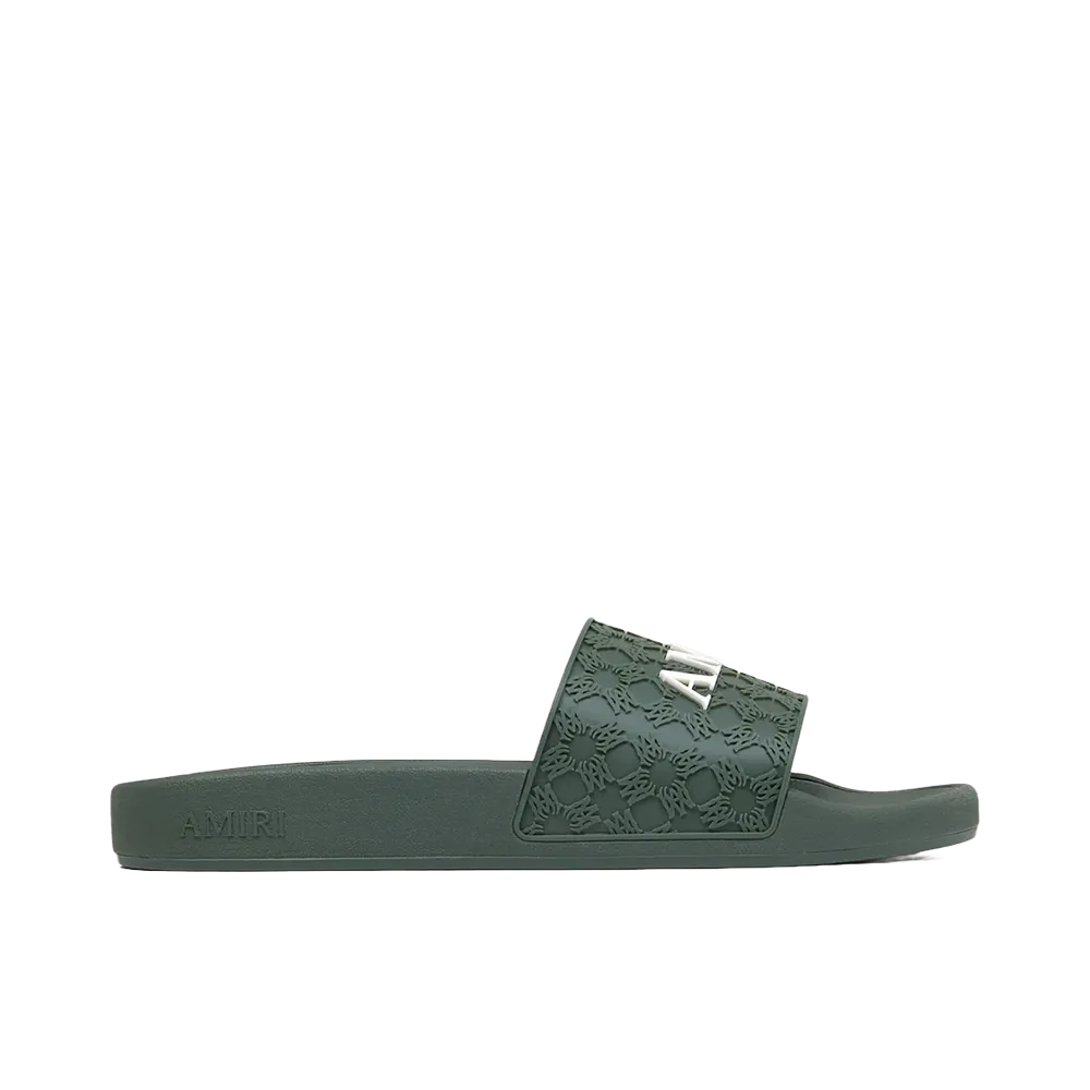 AMIRI MA Quad Pool Slide "Dark Sage"