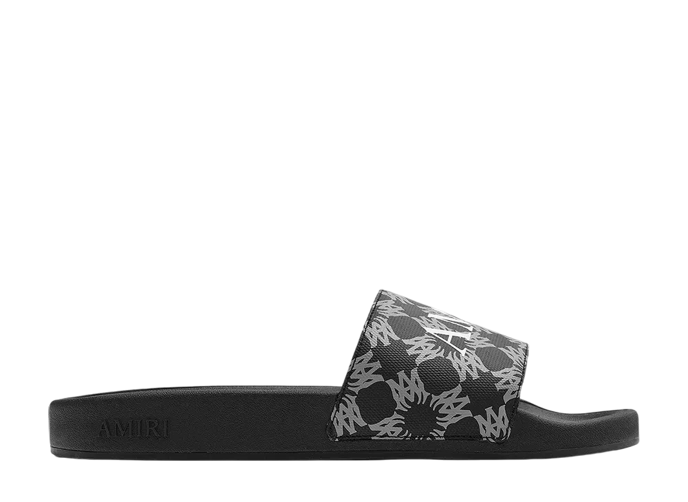 AMIRI MA Quad Canvas Pool Slide "Black"