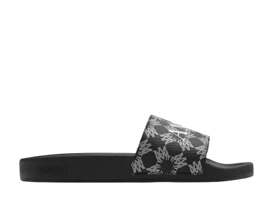 AMIRI MA Quad Canvas Pool Slide "Black"