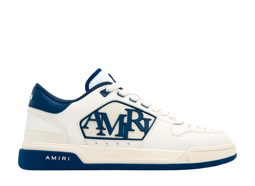 AMIRI Classic Low "White/Navy"