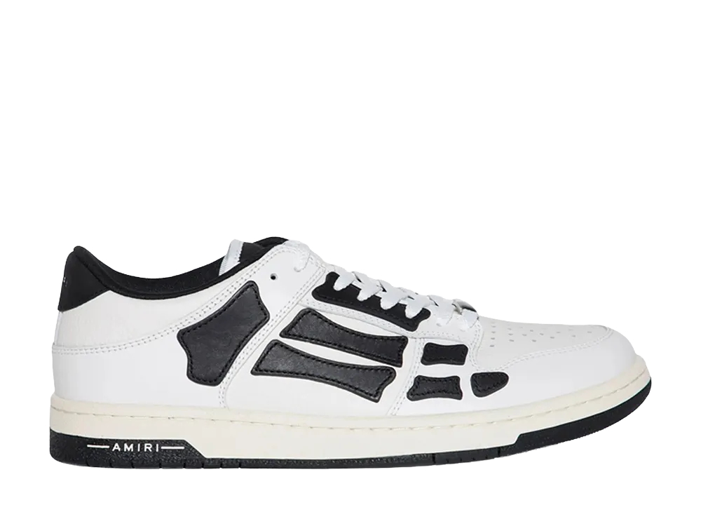 AMIRI Skel Top Low "White/Black"
