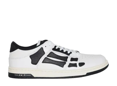 AMIRI Skel Top Low "White/Black"