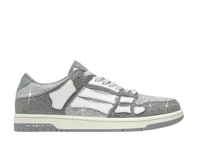 AMIRI Crystal Skel-Top Low "Grey"