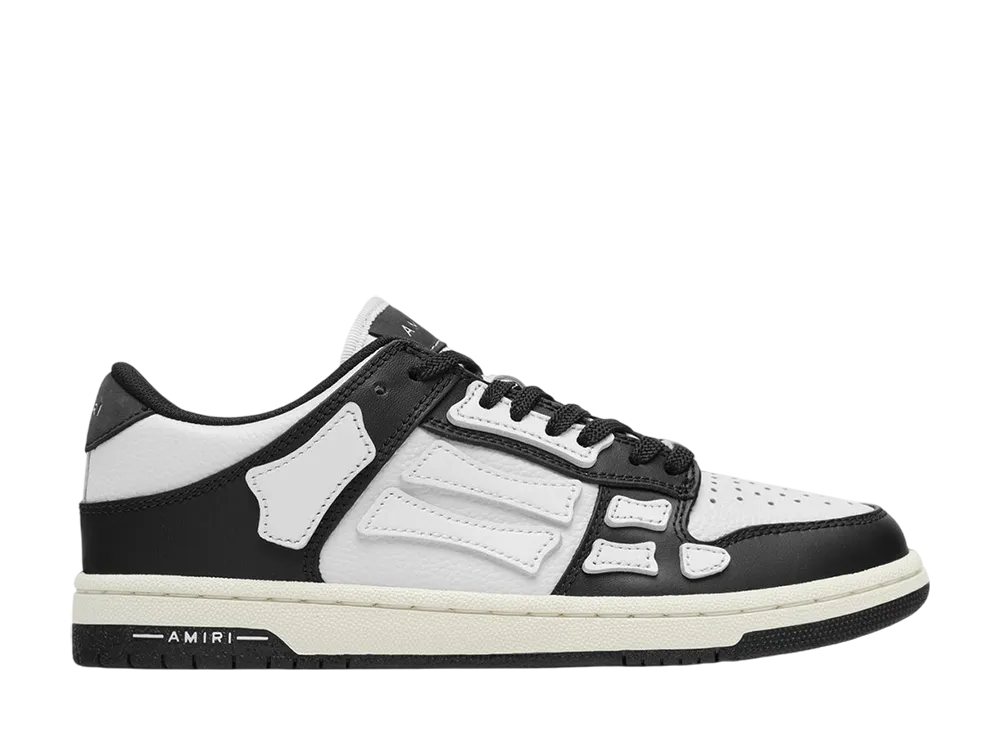 AMIRI Skel Top Low "Black/White"