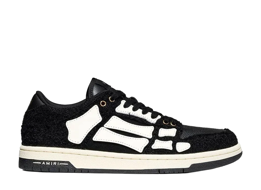AMIRI Boucle Skel Top Low "Black/White"