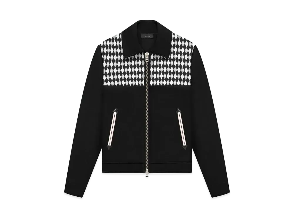 Amiri Diamond Embroidered Work Jacket "Black"