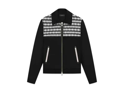 Amiri Diamond Embroidered Work Jacket "Black"