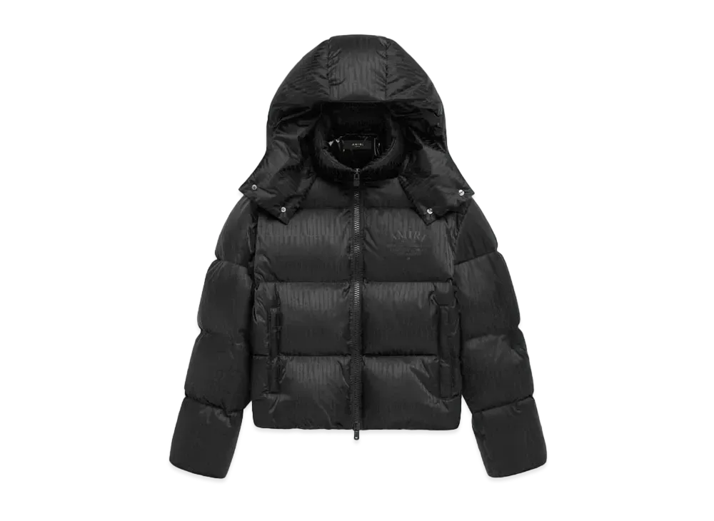 Amiri Jacquard Puffer "Black"