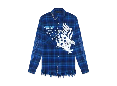 Amiri Tgcw Eagle Flannel "Blue"