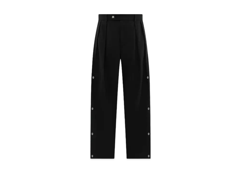Amiri Side Pleat Snap Pant "Black"