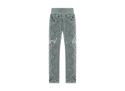 Amiri Bandana Knit Kick Flare Pant "Mint"