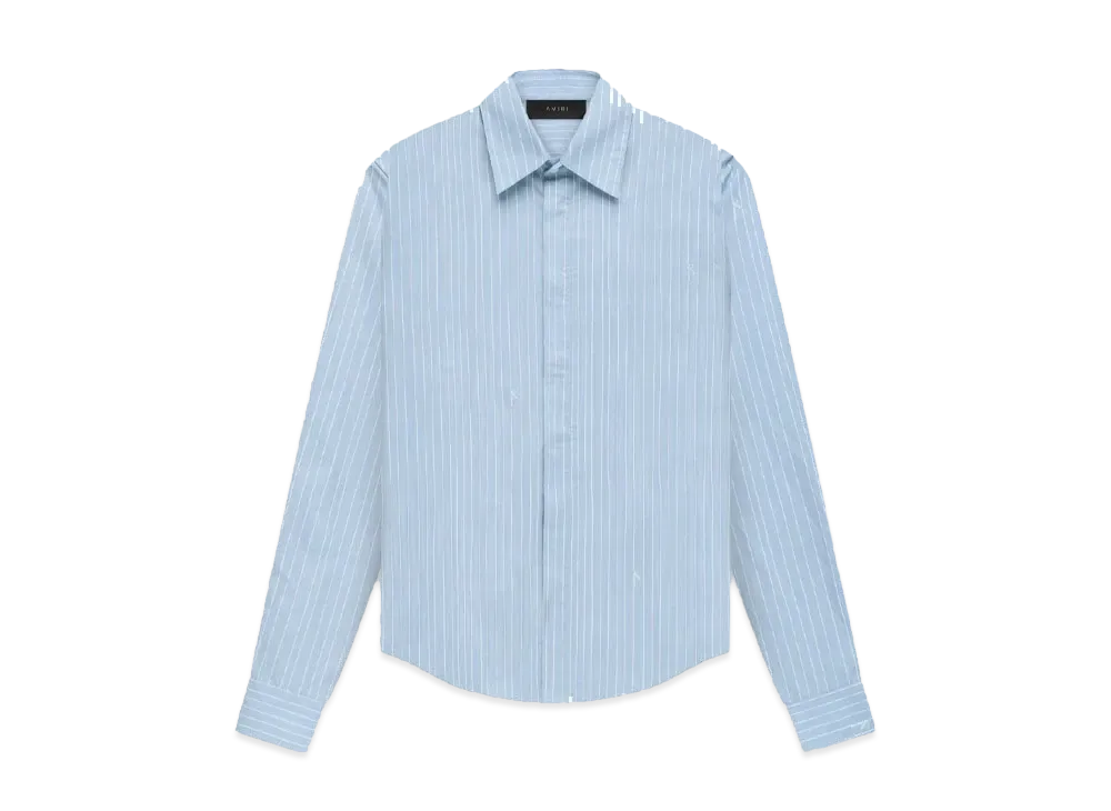AMIRI Script Poplin Shirt "Light Blue"