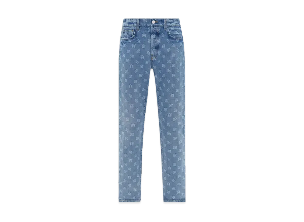 AMIRI M.A. Paisley Straight Jean "Perfect Indigo"