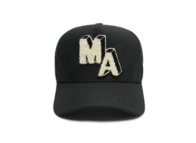 AMIRI Chenille M.A. Patch Canvas Hat "Black"