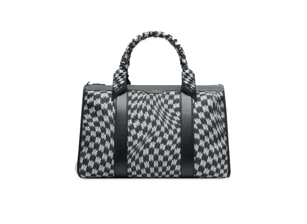 AMIRI Wavy Houndstooth Weekender "Black"