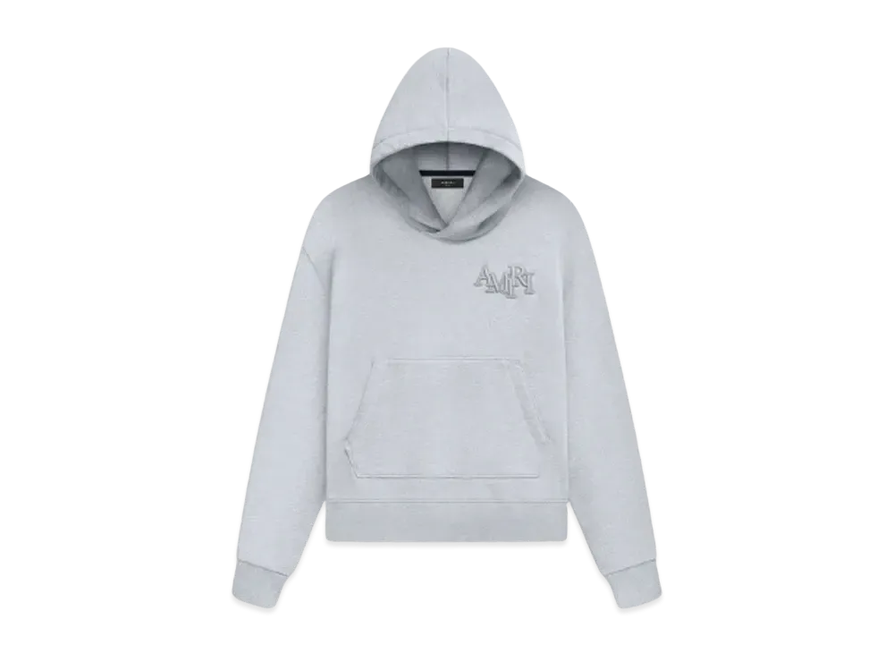 AMIRI Staggered Hoodie "Hether Gray"