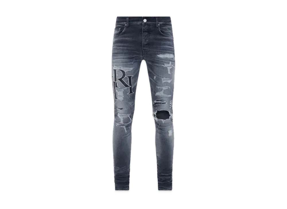 AMIRI Staggered Logo Jean "Storm Grey"