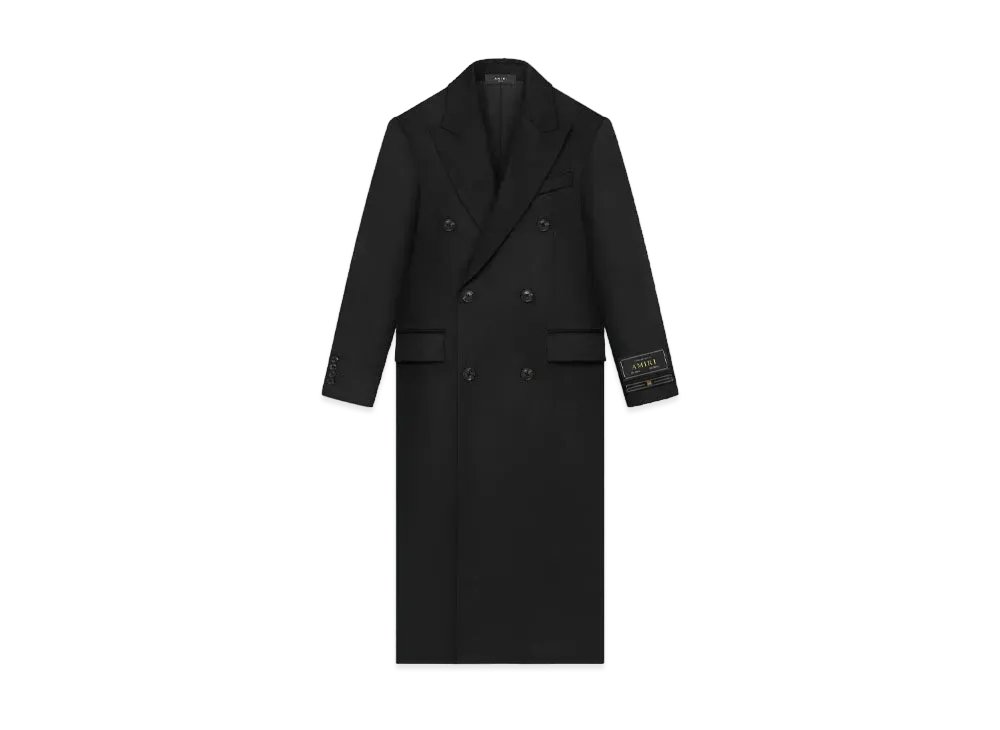 AMIRI Double Breast Overcoat "Black"
