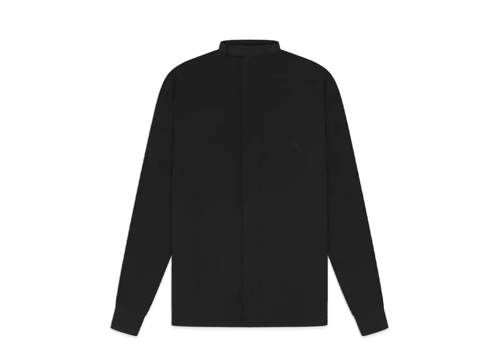 AMIRI Mandarin Poplin Shirt "Black"